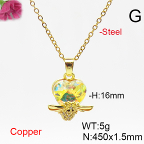 Fashion Copper Necklace  F6N406417aakl-G030