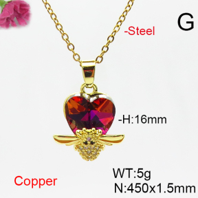 Fashion Copper Necklace  F6N406421aakl-G030