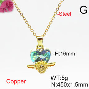 Fashion Copper Necklace  F6N406422aakl-G030