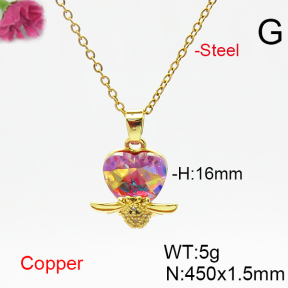Fashion Copper Necklace  F6N406425aakl-G030