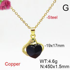 Fashion Copper Necklace  F6N406430aakl-G030