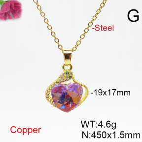 Fashion Copper Necklace  F6N406433aakl-G030