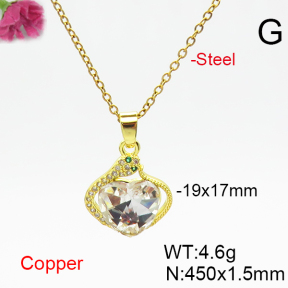 Fashion Copper Necklace  F6N406436aakl-G030