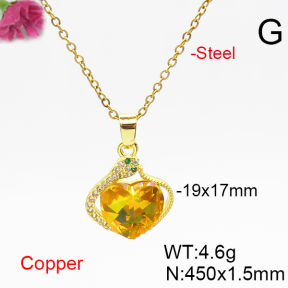 Fashion Copper Necklace  F6N406437aakl-G030