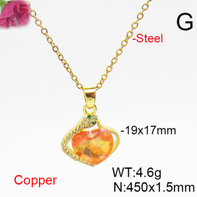 Fashion Copper Necklace  F6N406443aakl-G030