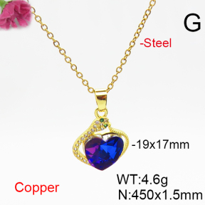 Fashion Copper Necklace  F6N406444aakl-G030
