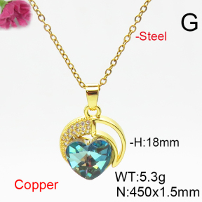 Fashion Copper Necklace  F6N406449aakl-G030