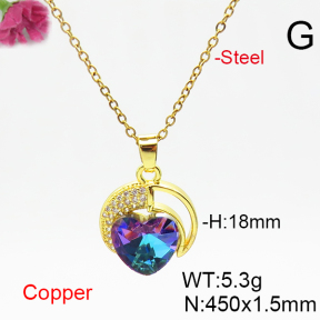Fashion Copper Necklace  F6N406453aakl-G030