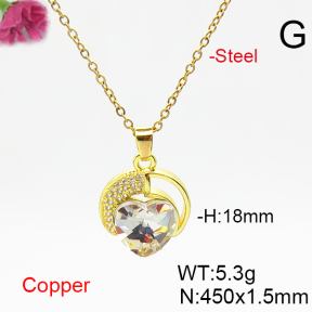 Fashion Copper Necklace  F6N406456aakl-G030
