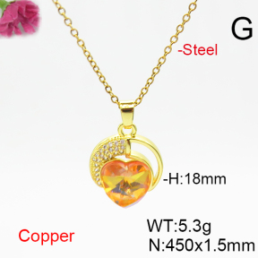 Fashion Copper Necklace  F6N406458aakl-G030