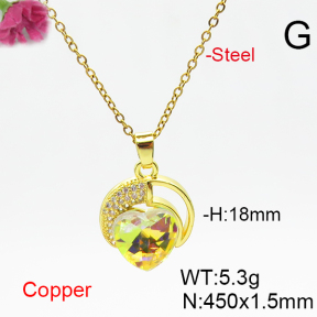 Fashion Copper Necklace  F6N406462aakl-G030