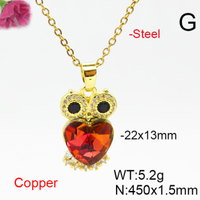 Fashion Copper Necklace  F6N406469aakl-G030