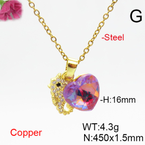 Fashion Copper Necklace  F6N406483aakl-G030