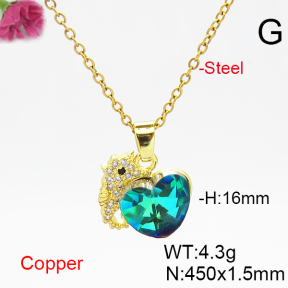 Fashion Copper Necklace  F6N406485aakl-G030