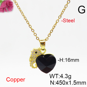 Fashion Copper Necklace  F6N406486aakl-G030