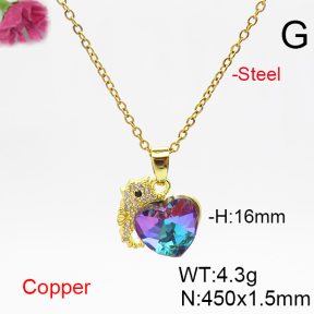 Fashion Copper Necklace  F6N406487aakl-G030