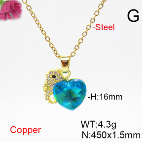 Fashion Copper Necklace  F6N406491aakl-G030