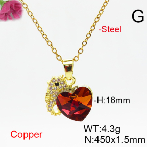 Fashion Copper Necklace  F6N406495aakl-G030