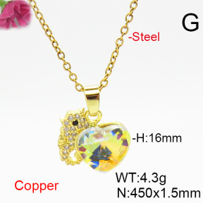 Fashion Copper Necklace  F6N406496aakl-G030