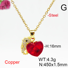 Fashion Copper Necklace  F6N406497aakl-G030