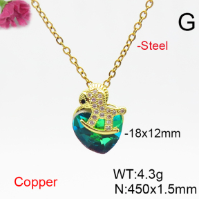 Fashion Copper Necklace  F6N406502aakl-G030