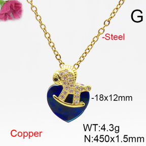 Fashion Copper Necklace  F6N406509aakl-G030