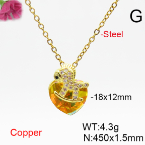 Fashion Copper Necklace  F6N406512aakl-G030