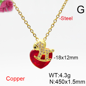 Fashion Copper Necklace  F6N406515aakl-G030