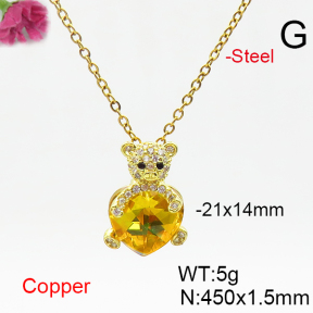Fashion Copper Necklace  F6N406519aakl-G030