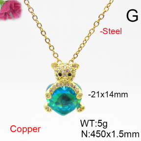 Fashion Copper Necklace  F6N406521aakl-G030