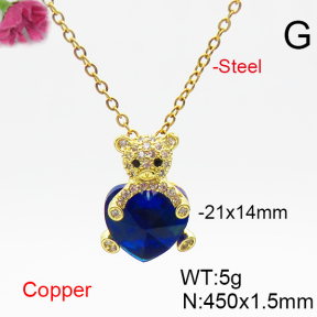 Fashion Copper Necklace  F6N406522aakl-G030