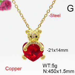 Fashion Copper Necklace  F6N406523aakl-G030
