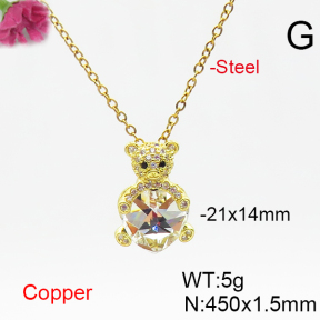 Fashion Copper Necklace  F6N406525aakl-G030