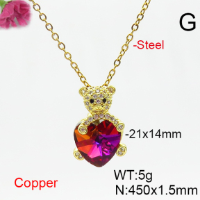 Fashion Copper Necklace  F6N406527aakl-G030