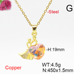 Fashion Copper Necklace  F6N406534aakl-G030