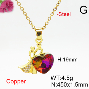 Fashion Copper Necklace  F6N406536aakl-G030
