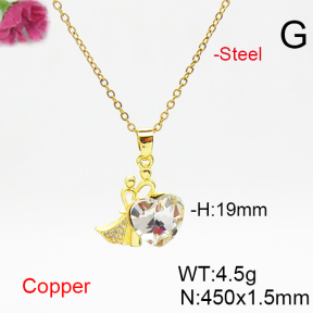 Fashion Copper Necklace  F6N406537aakl-G030
