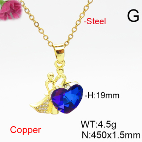 Fashion Copper Necklace  F6N406539aakl-G030