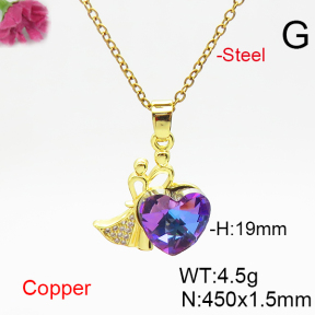 Fashion Copper Necklace  F6N406542aakl-G030
