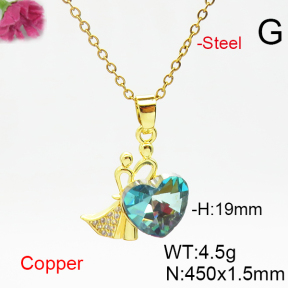 Fashion Copper Necklace  F6N406543aakl-G030