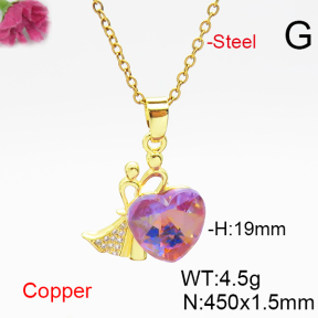 Fashion Copper Necklace  F6N406545aakl-G030