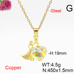 Fashion Copper Necklace  F6N406547aakl-G030