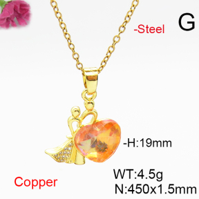 Fashion Copper Necklace  F6N406548aakl-G030