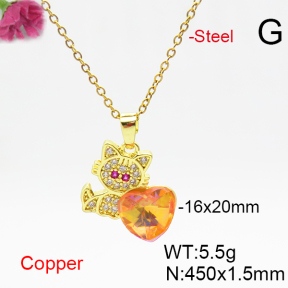 Fashion Copper Necklace  F6N406550aakl-G030
