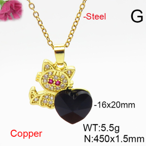 Fashion Copper Necklace  F6N406551aakl-G030