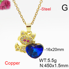 Fashion Copper Necklace  F6N406552aakl-G030