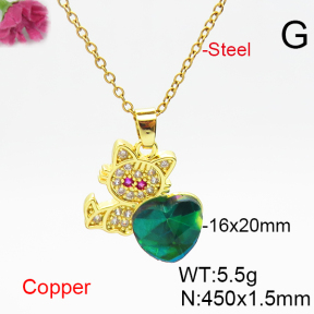 Fashion Copper Necklace  F6N406553aakl-G030