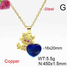 Fashion Copper Necklace  F6N406559aakl-G030
