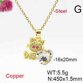 Fashion Copper Necklace  F6N406560aakl-G030