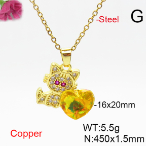 Fashion Copper Necklace  F6N406561aakl-G030